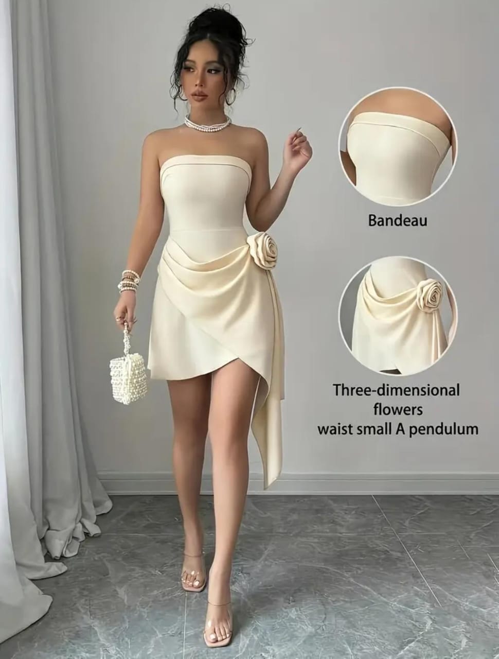 VESTIDO ELEGANTE PARA DAMA TALLA S