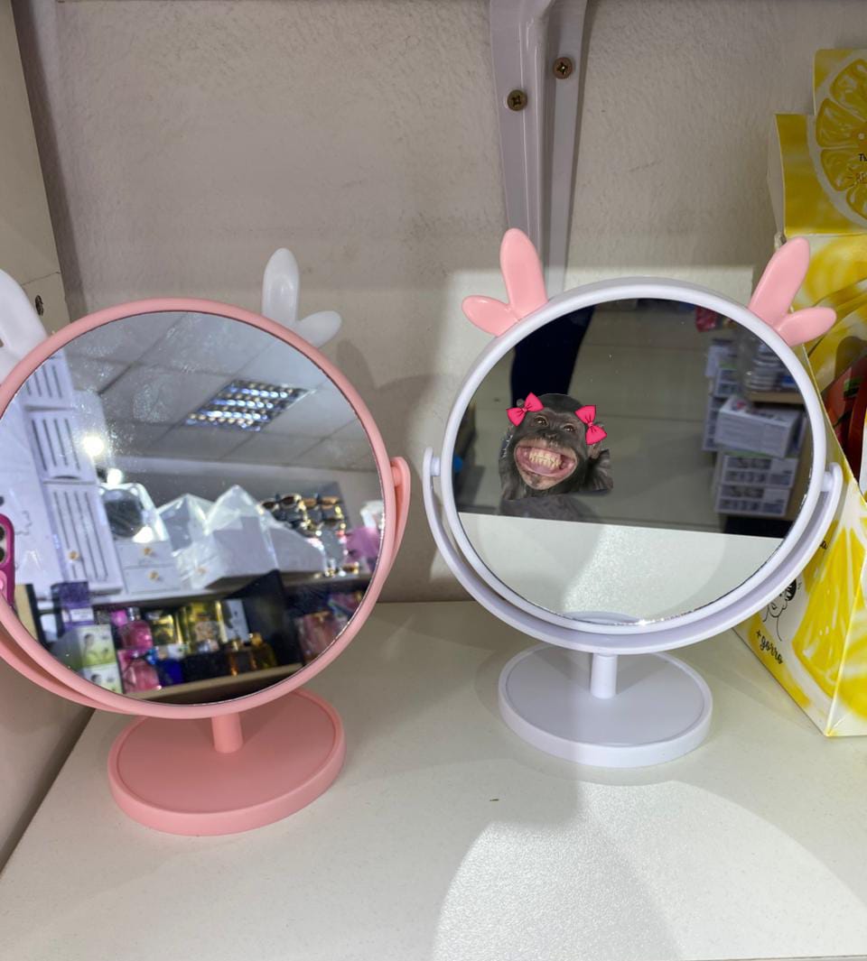 ESPEJO DE TOCADOR diseño de renito ROSA-BLANCO