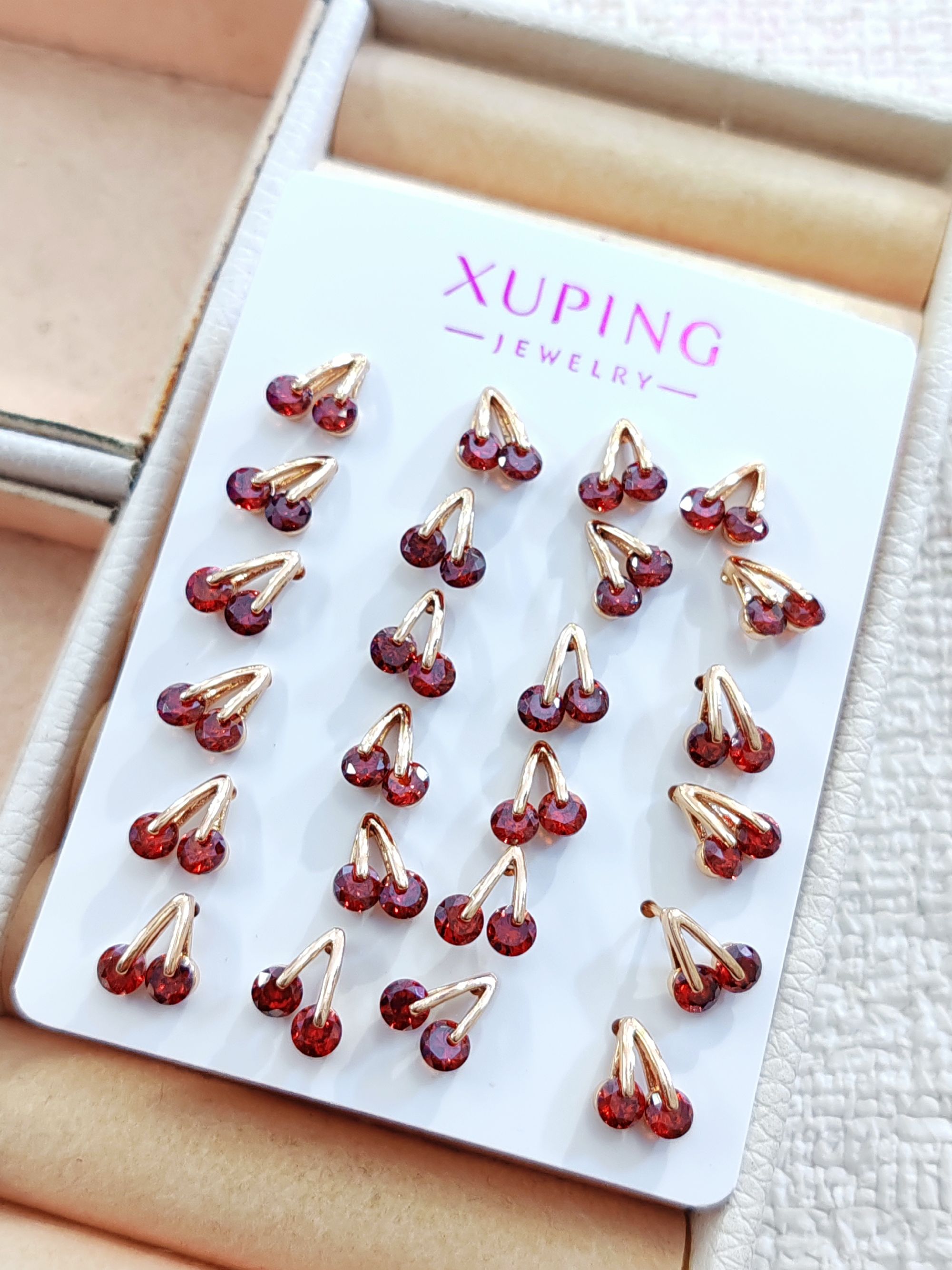 Aretes cereza xuping
