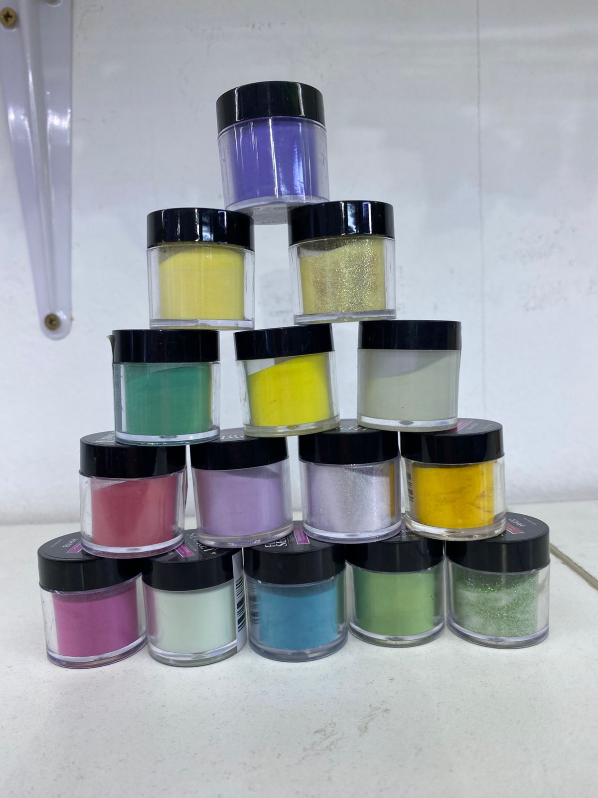 mini postes de polvo acrílico