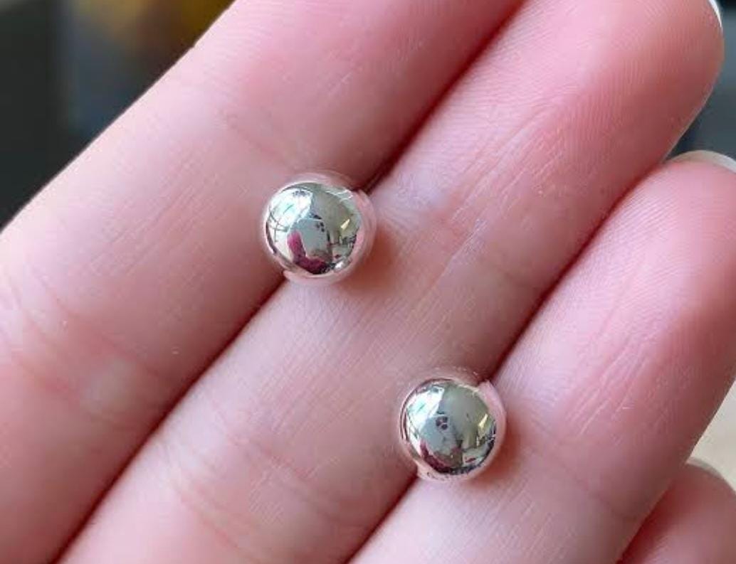 Aretes bombita acero