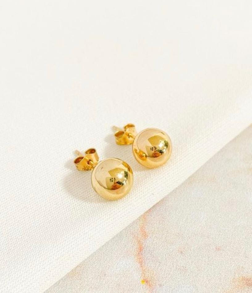 Aretes bombita acero