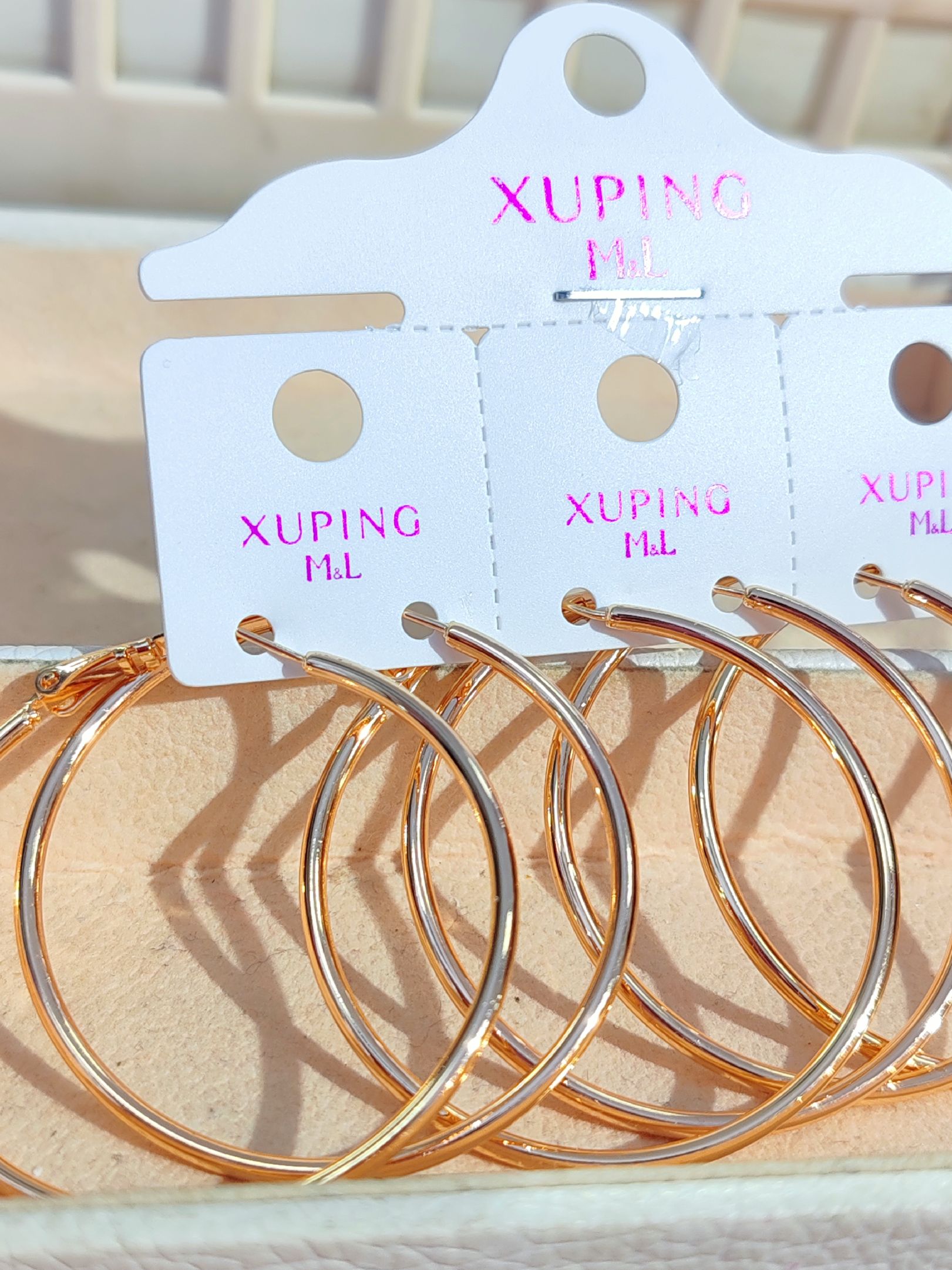 Argollas xuping 40-45-50-15mm