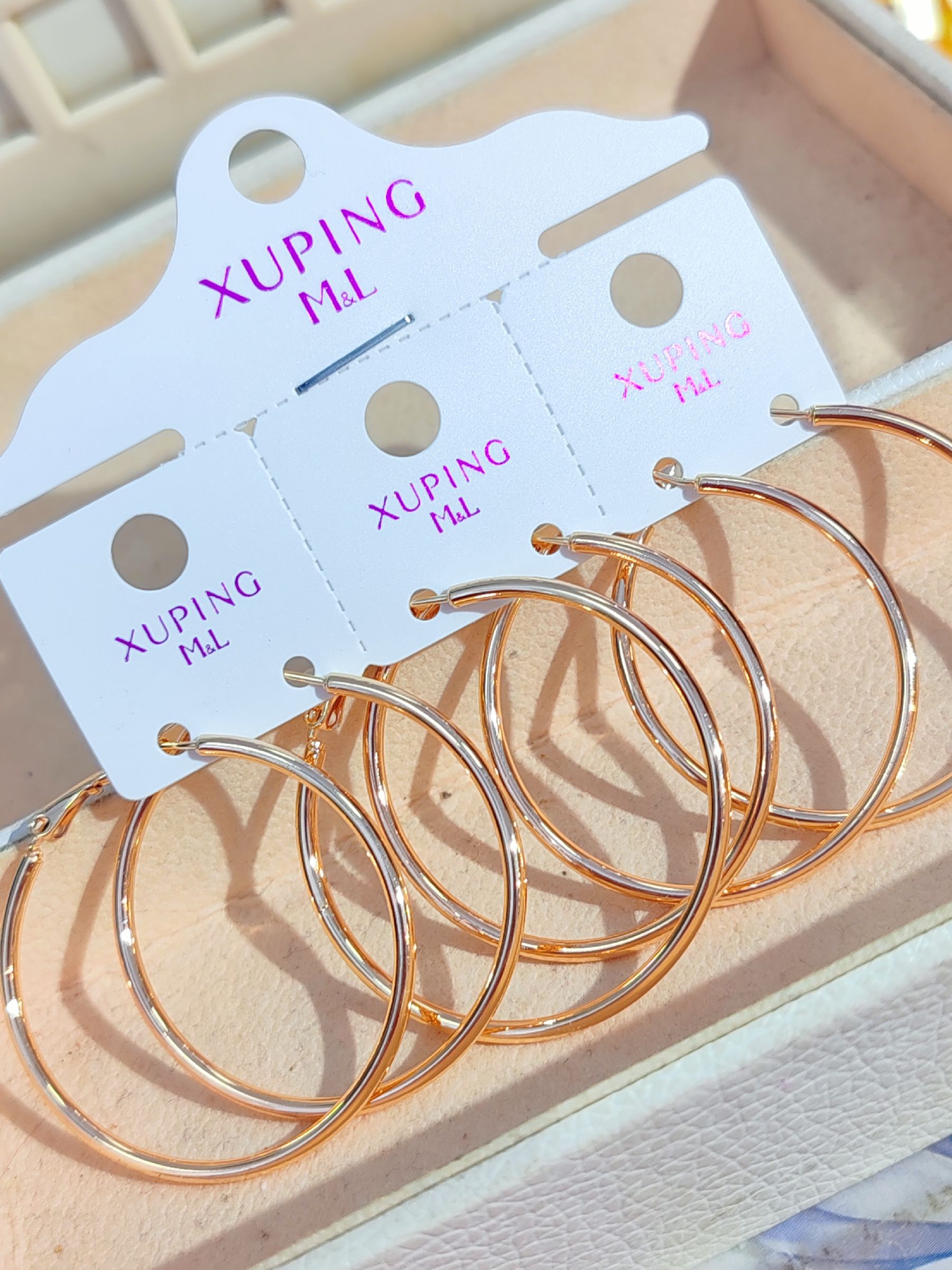 Argollas xuping 40-45-50-15mm