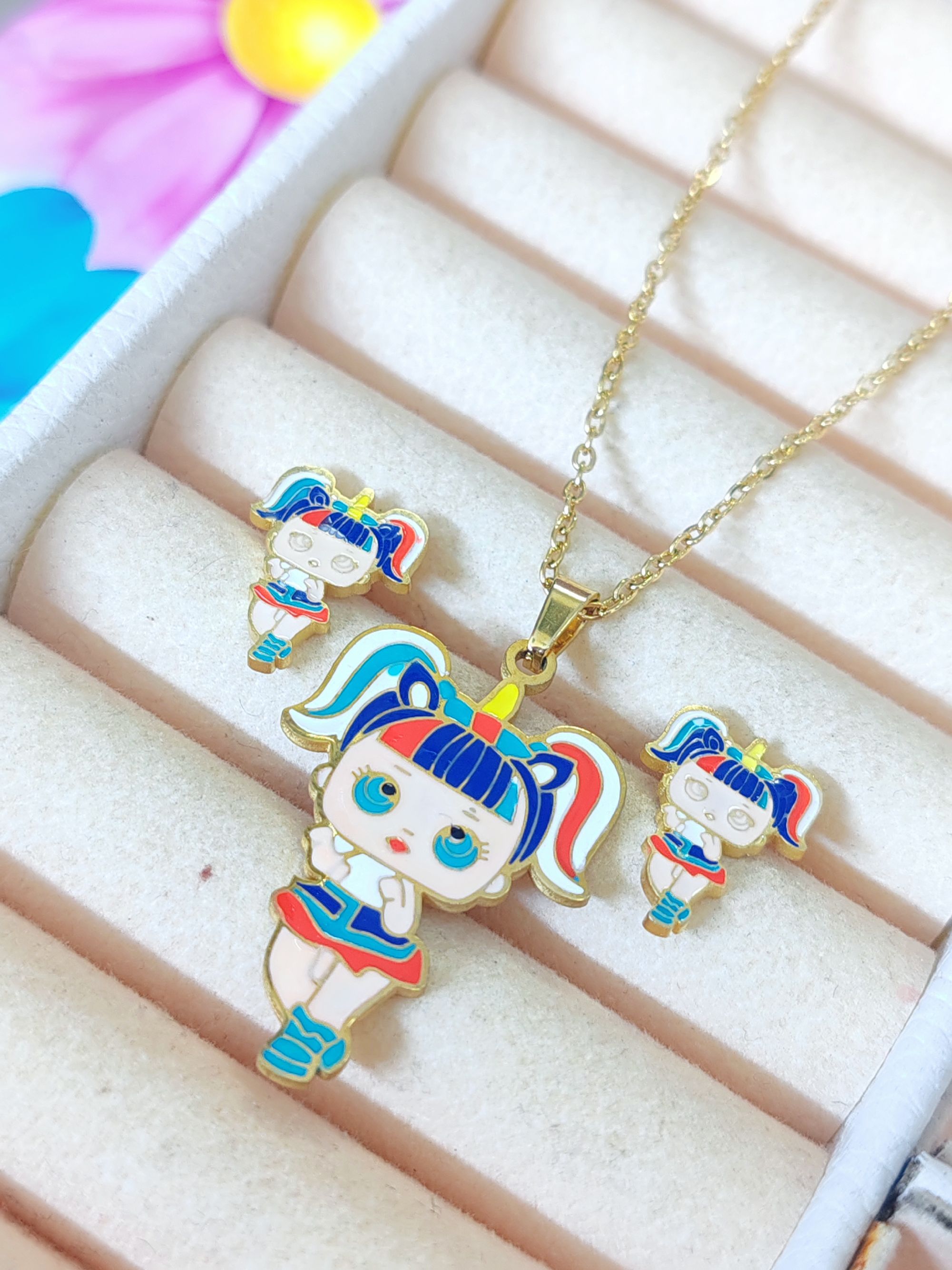 Colección collar con aretes