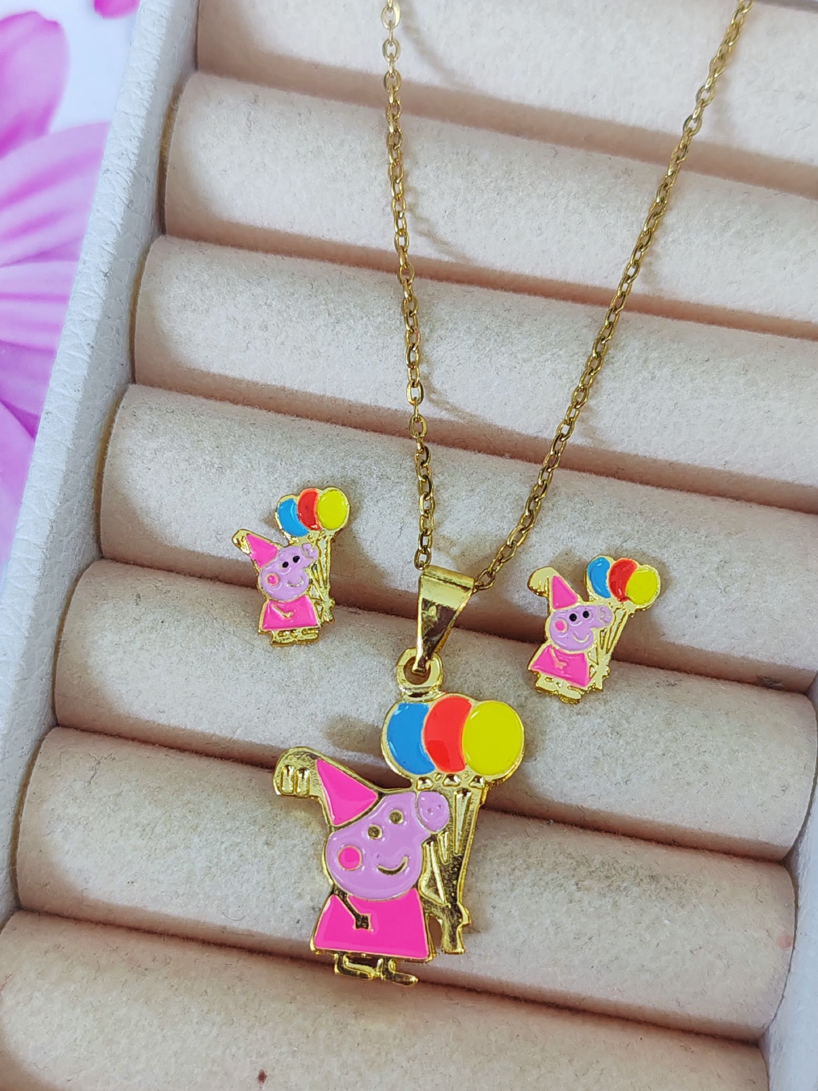 Colección collar con aretes