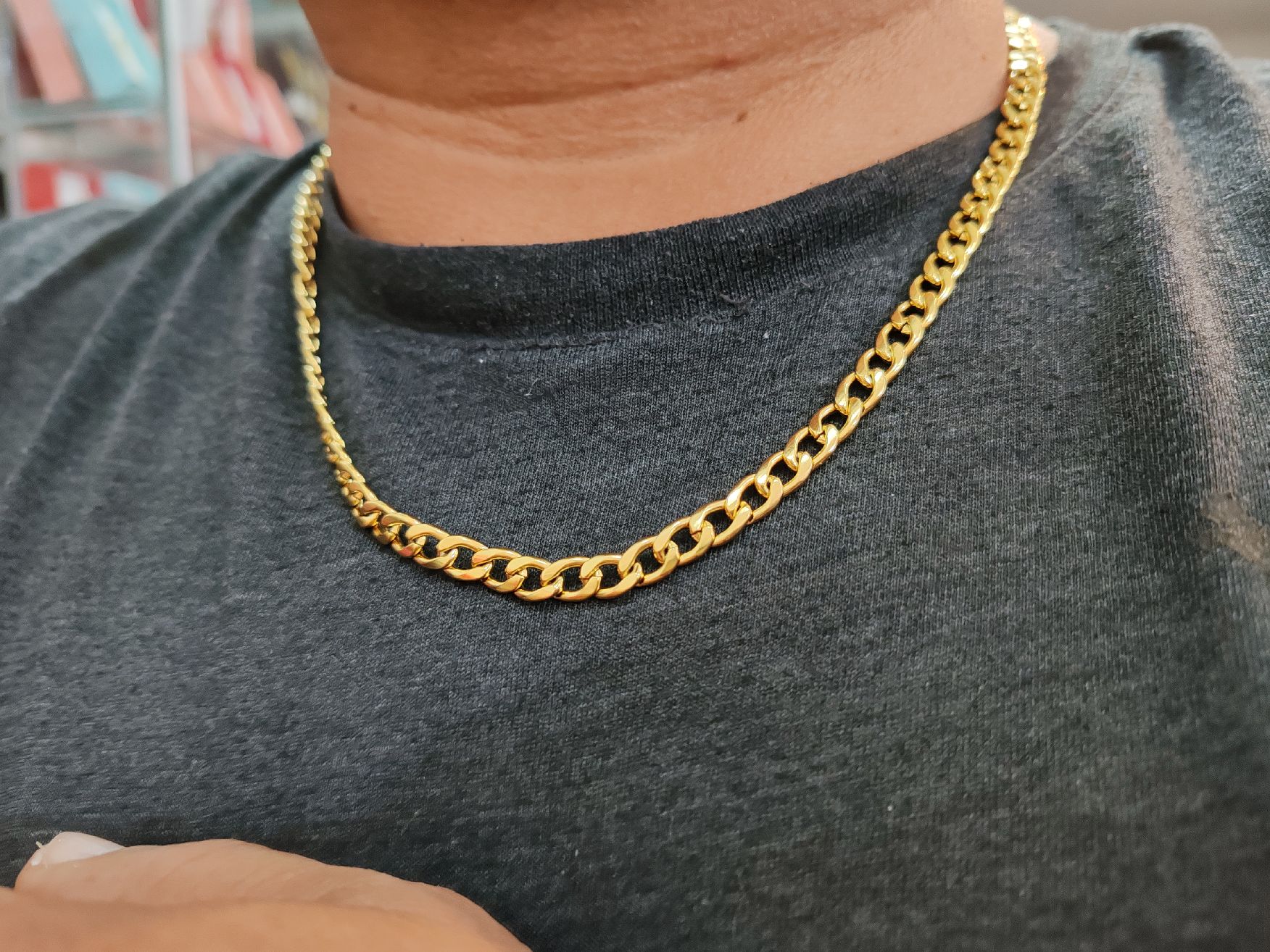 collares triple y doble caida, soga y carttier dorado