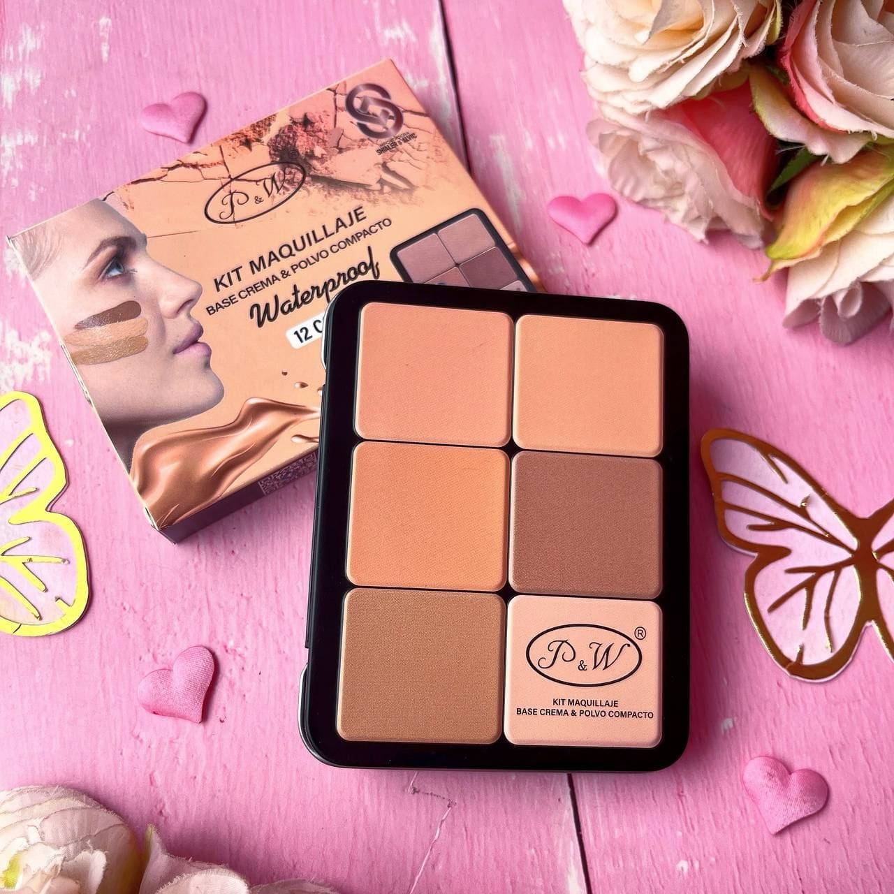 PALETA DE CORRECTORES Y CONTORNO EN POLVO Y CREMA