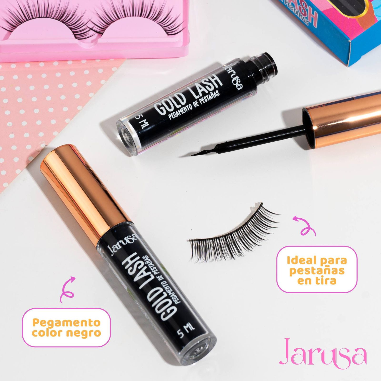 Pegamento de pestañas en color negro JARUSA