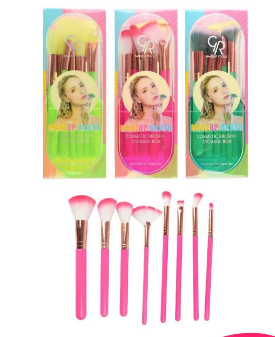 SET DE BROCHA X 8 PZS EN ESTUCHE ACRÍLICO