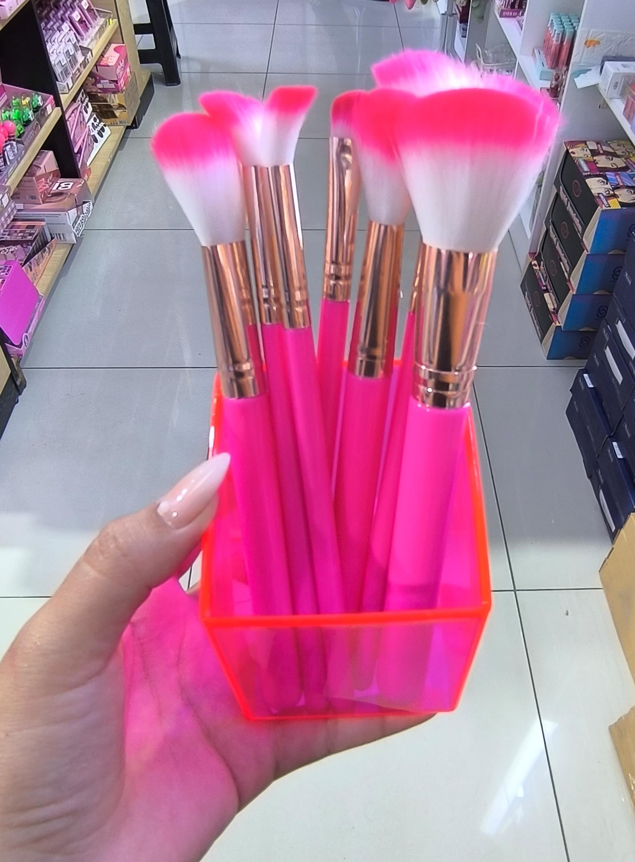 SET DE BROCHA X 8 PZS EN ESTUCHE ACRÍLICO