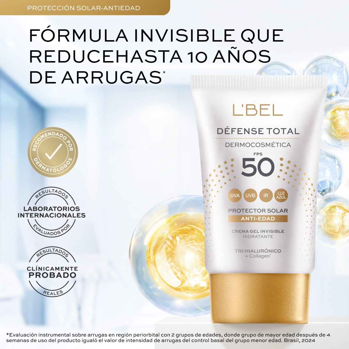 Protector solar anti arrugas