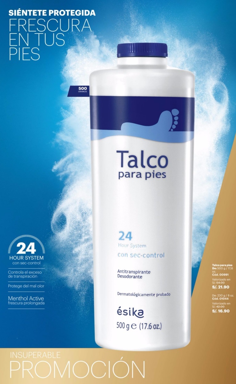 TALCO PARA PIES DE 500G