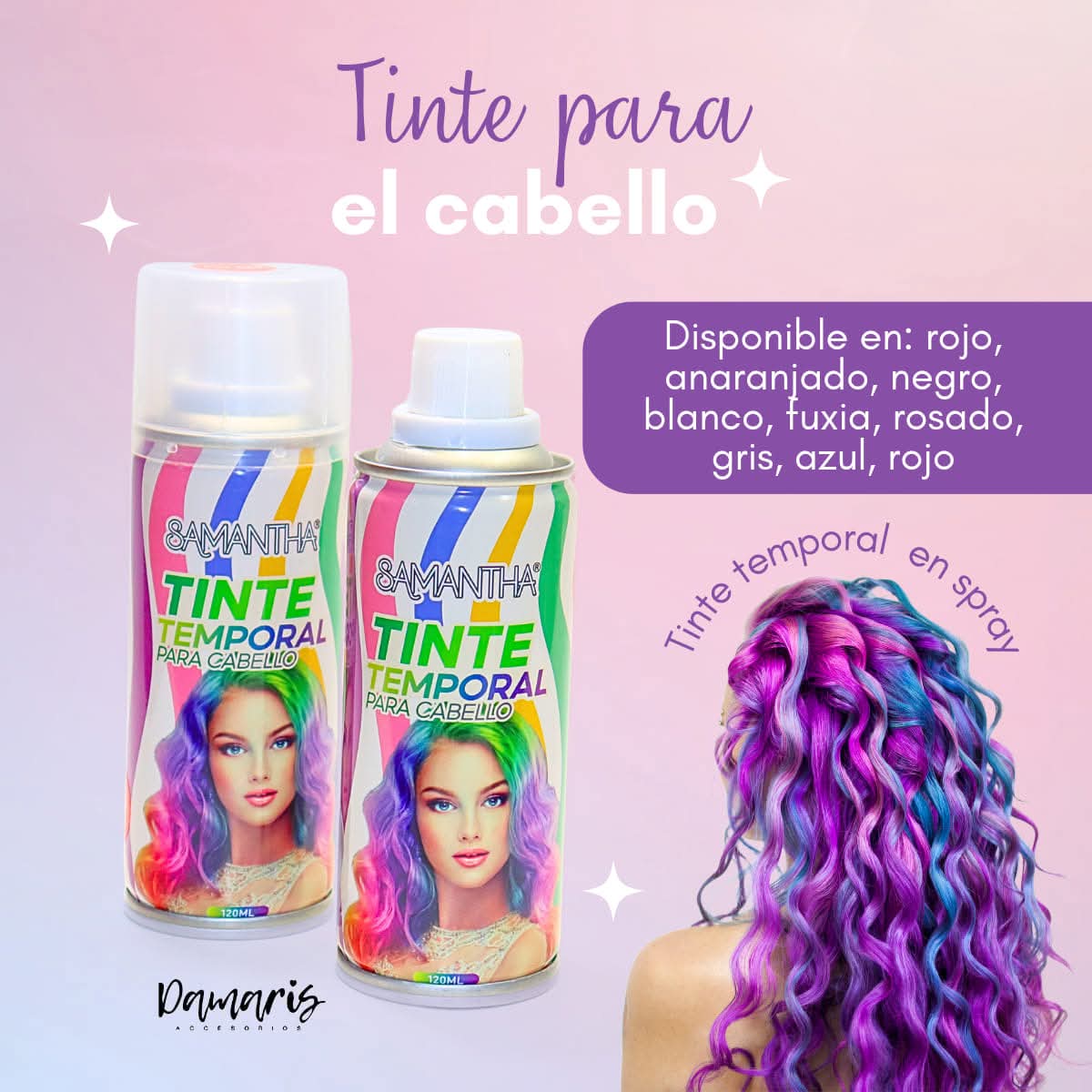 TINTE TEMPORAL PARA CABELLO EN SPRAY