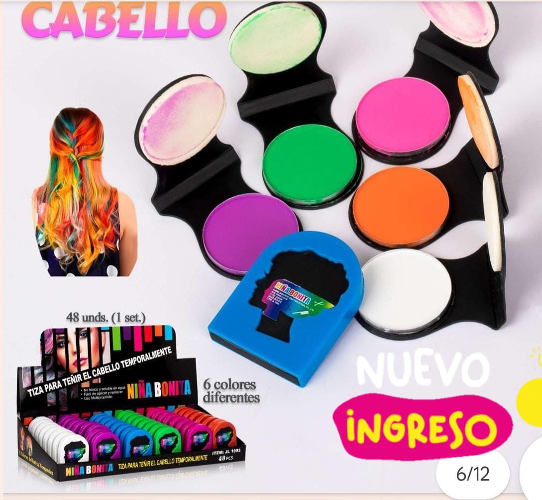 TIZAS DE TINTE TEMPORAL PARA CABELLO