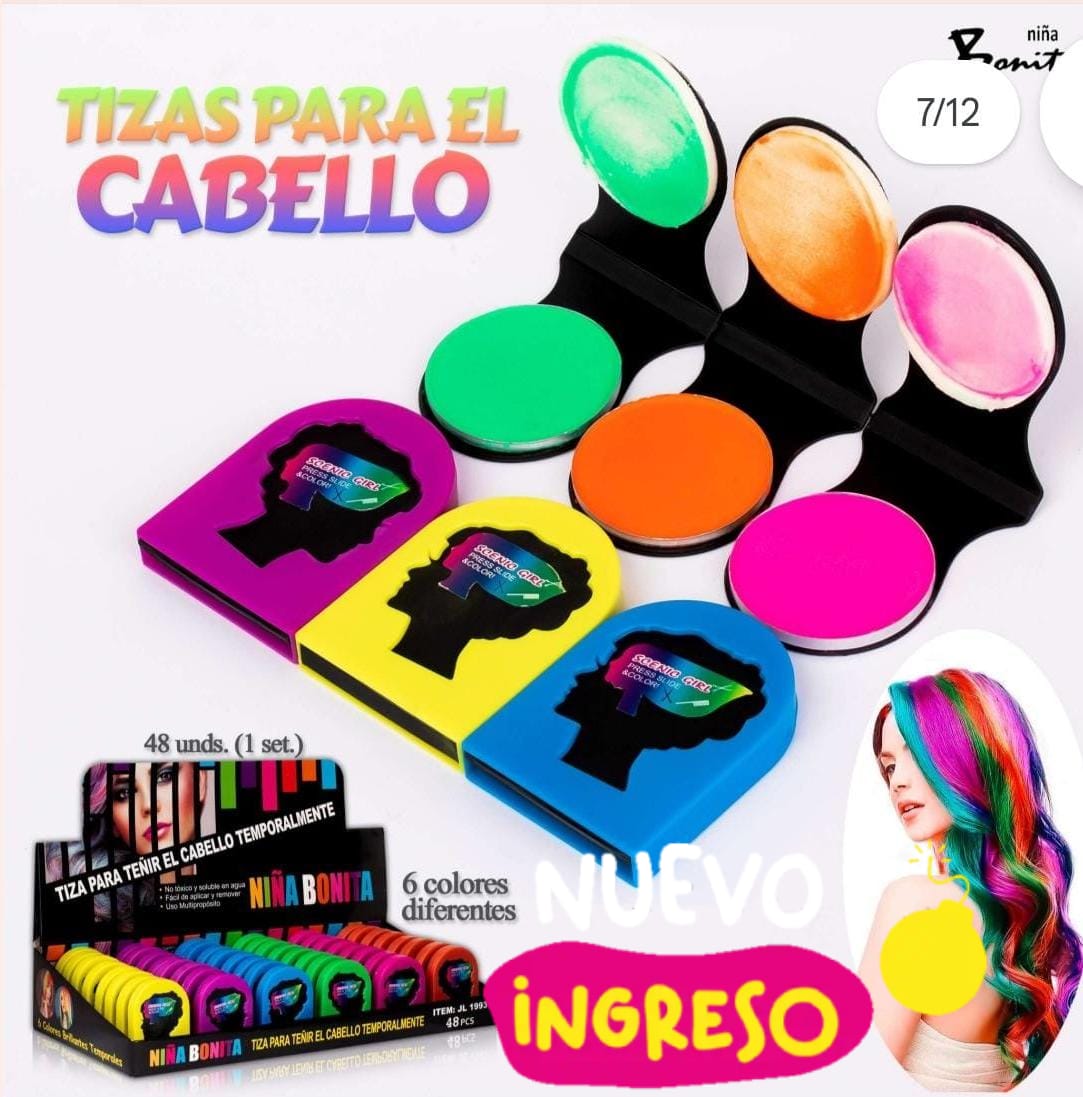 TIZAS DE TINTE TEMPORAL PARA CABELLO