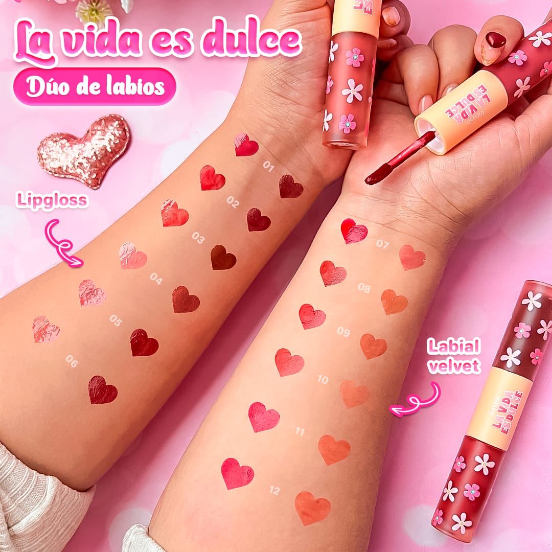Labial dúo la vida es dulce