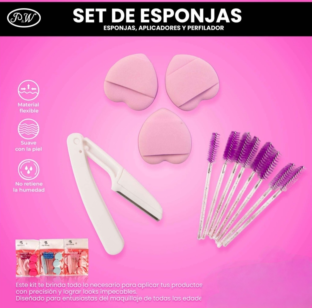 SET DE ESPONJAS, PERFILADOR Y SPULERS