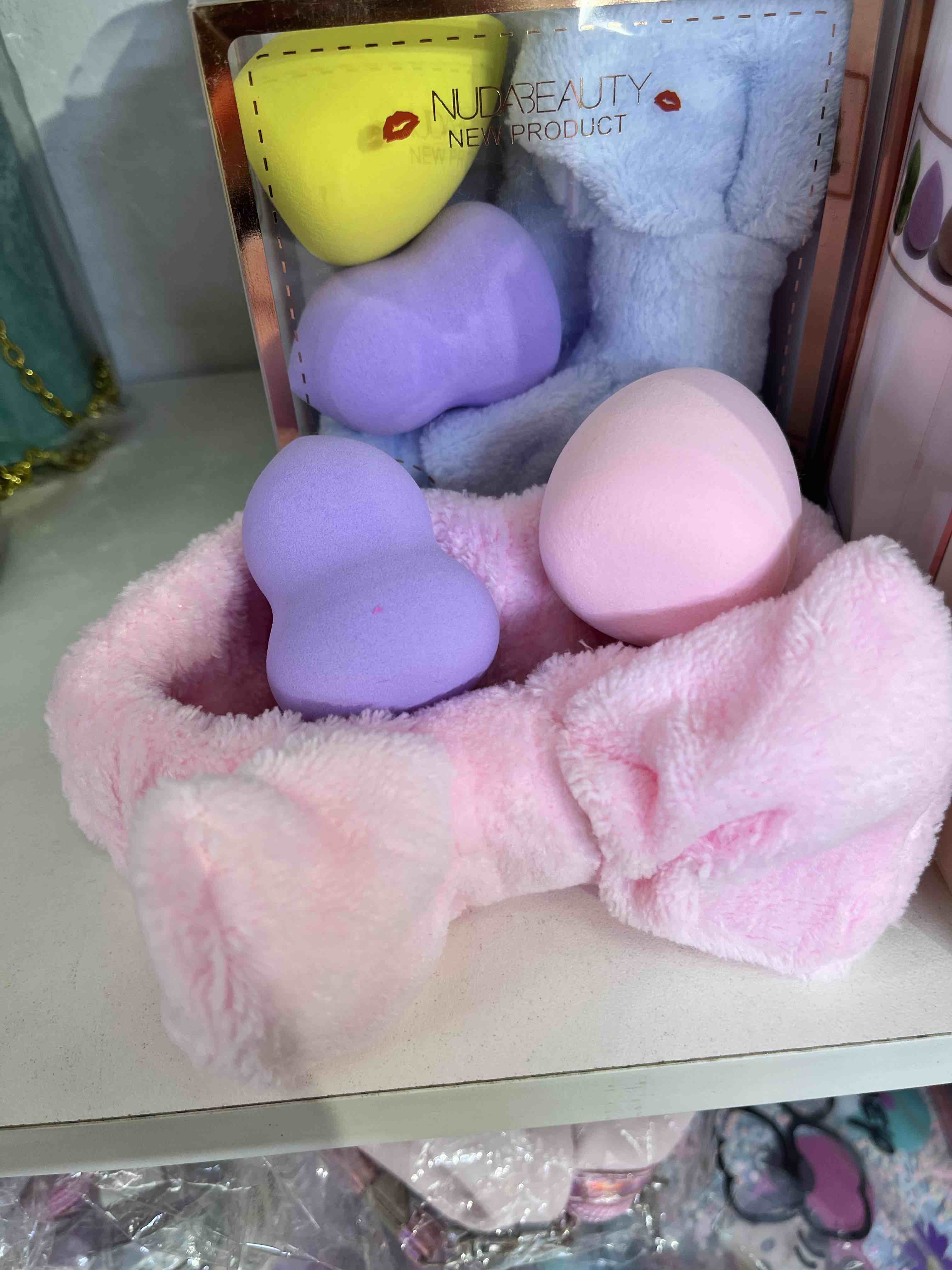 Set vincha skin care + 2 esponjitas