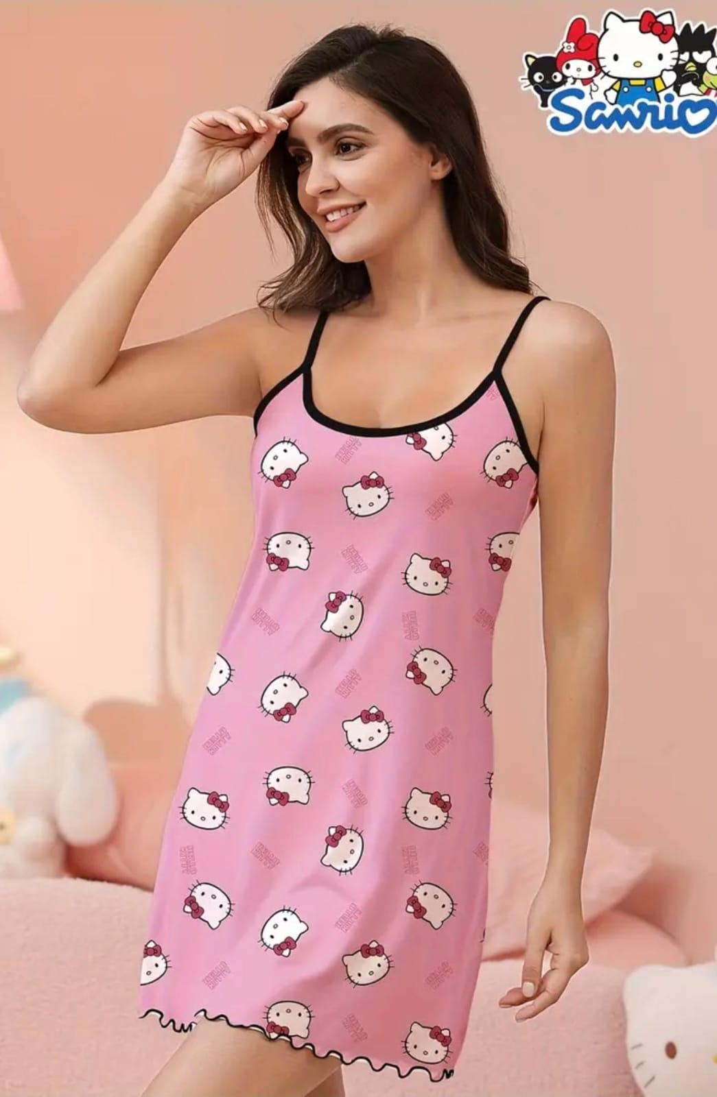 Vestido pijama hello kitty