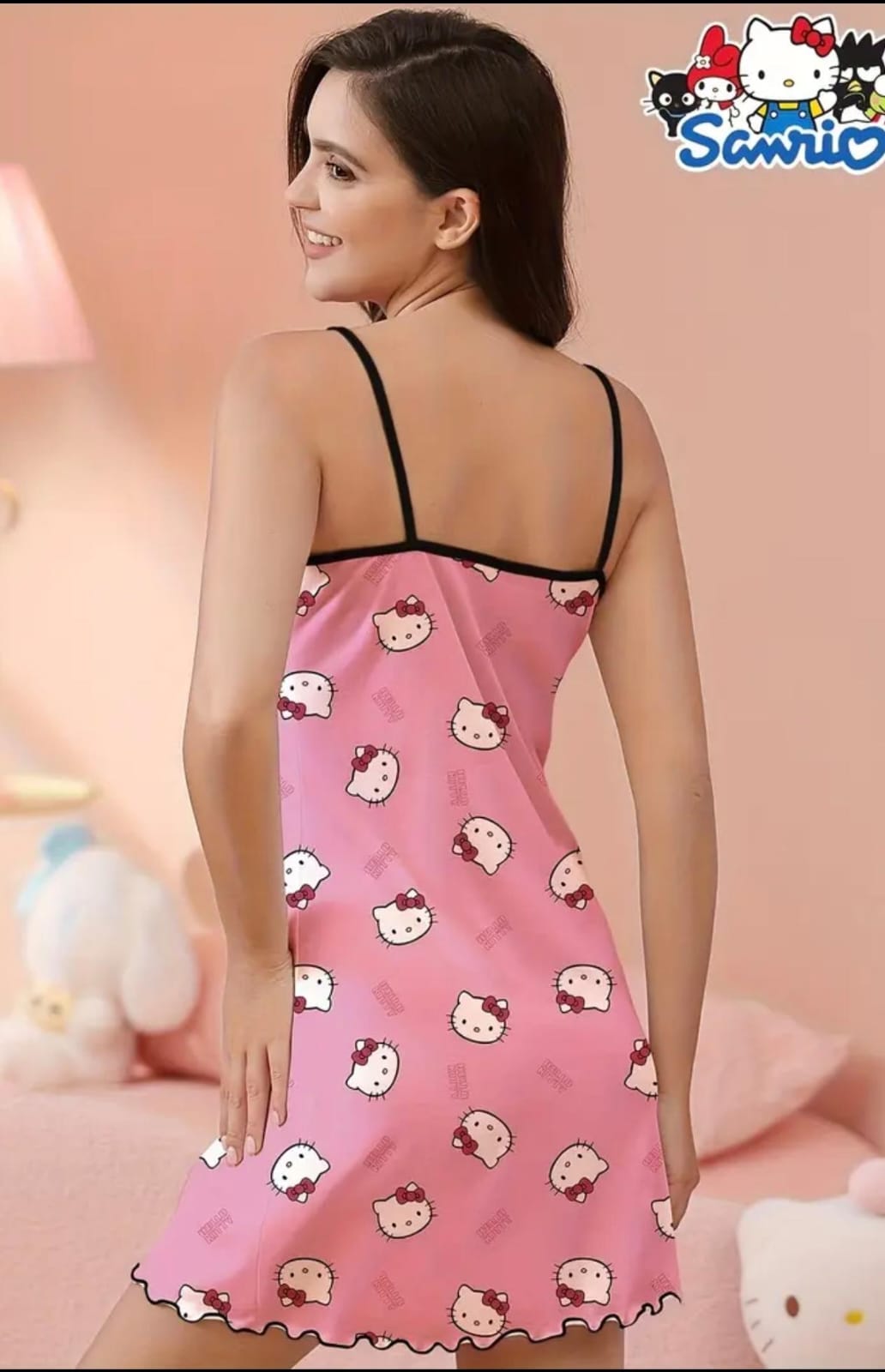 Vestido pijama hello kitty