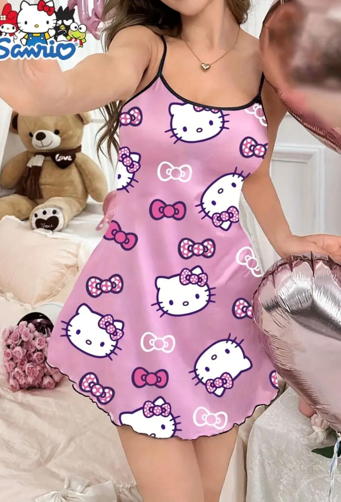 Vestido hello kitty pijama