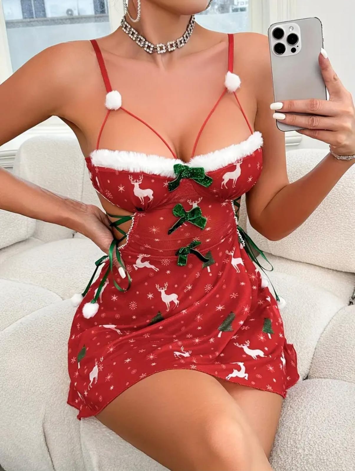 Traje sexy navideño