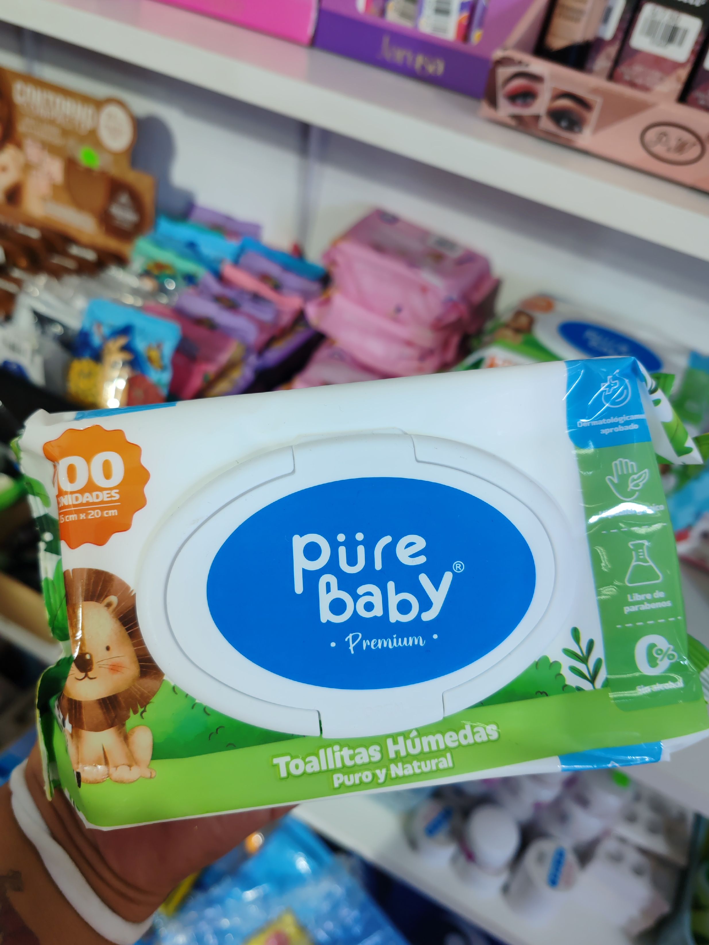 Pañitos pure baby 100 unidades