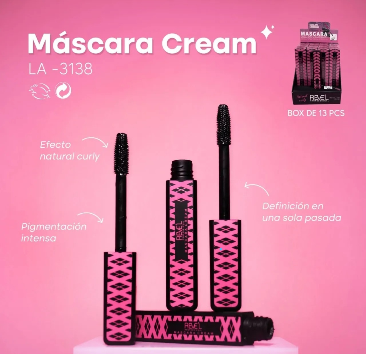 MASCARA DE PESTAÑAS CREAM DE REVEL