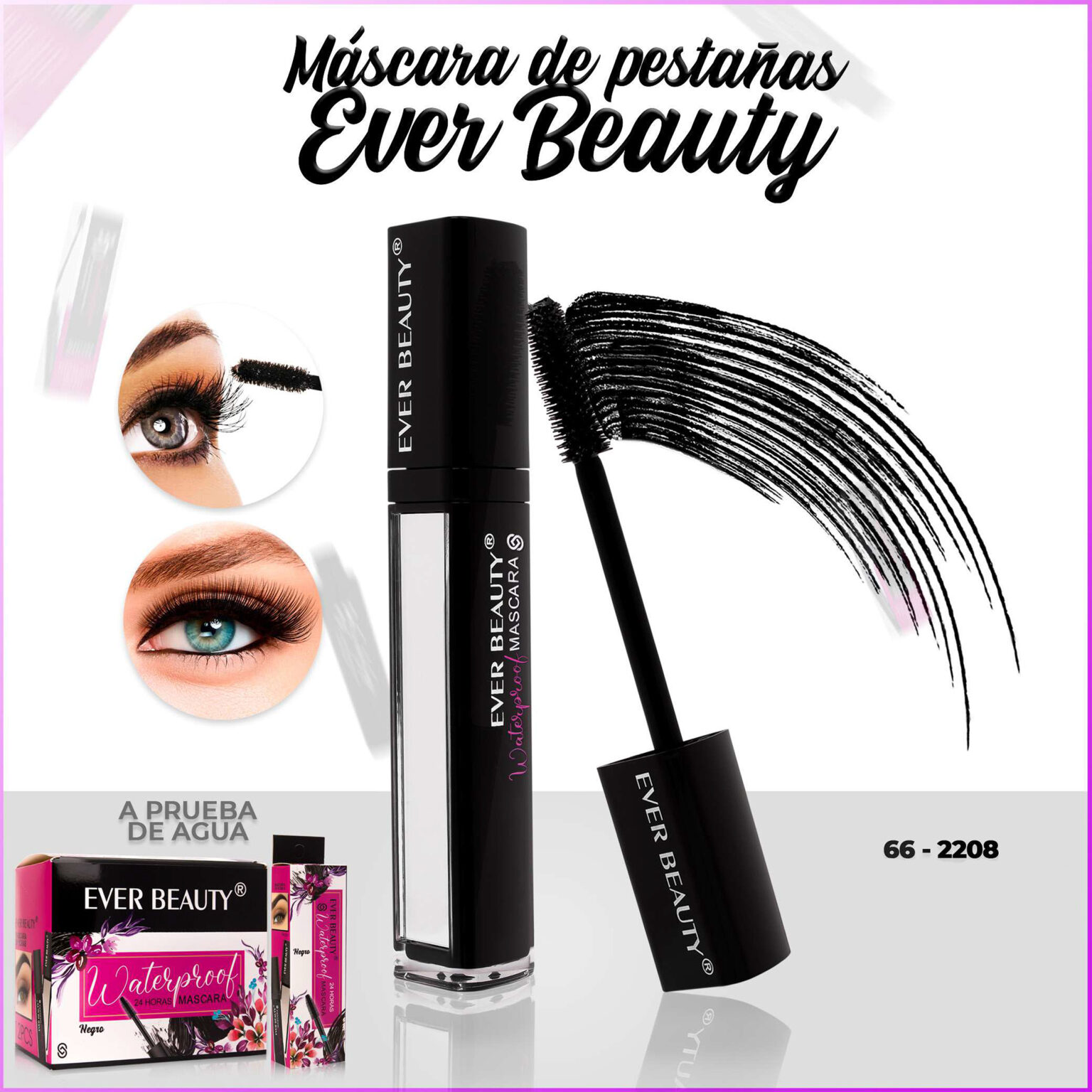 RIMEL A PRUEBA DE AGUA COM ESPEJO