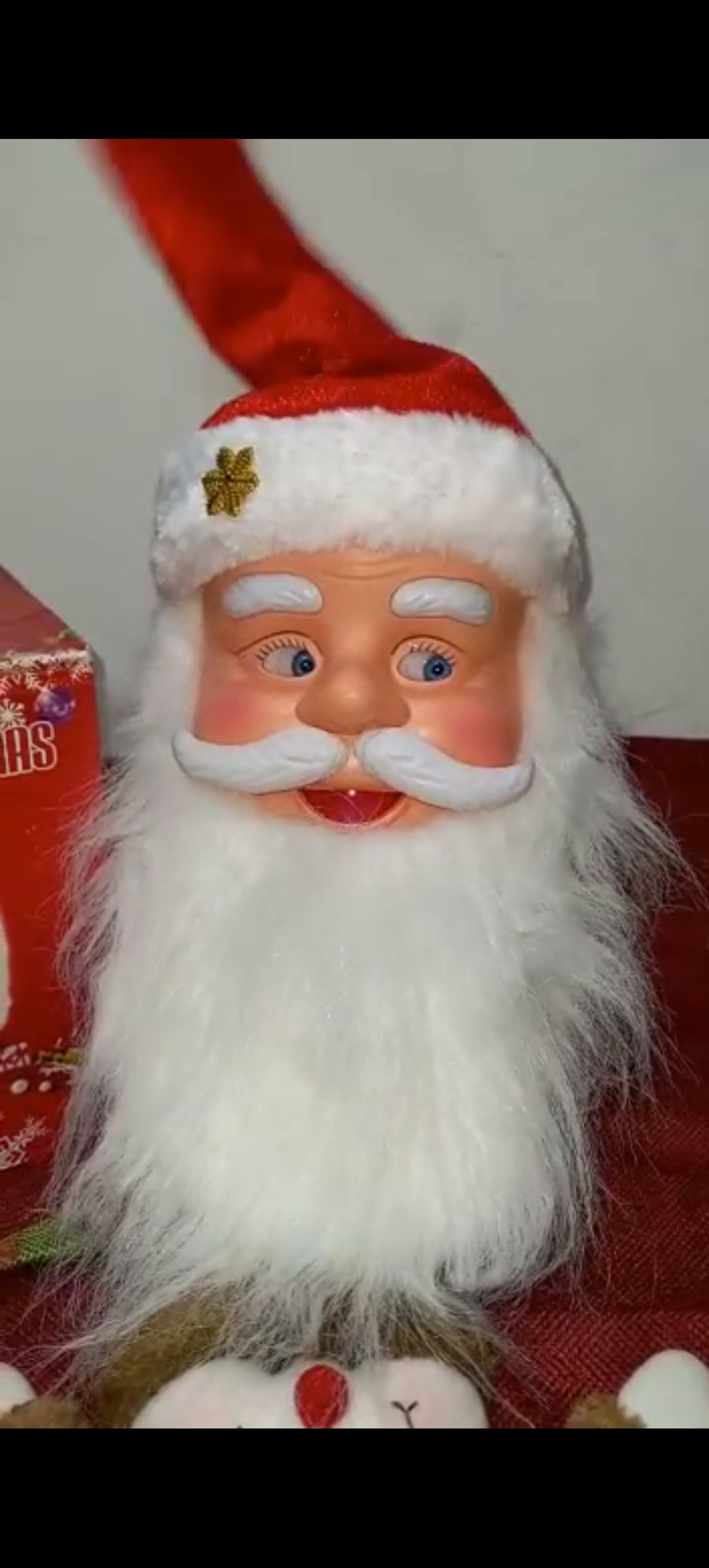 PAPA NOEL MUSICAL CABEZA LOCA
