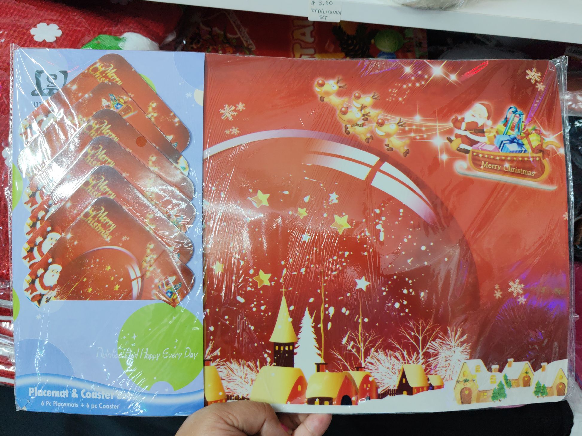 SET DE 6 INDIVIDUALES MAS 6 POSA VASOS