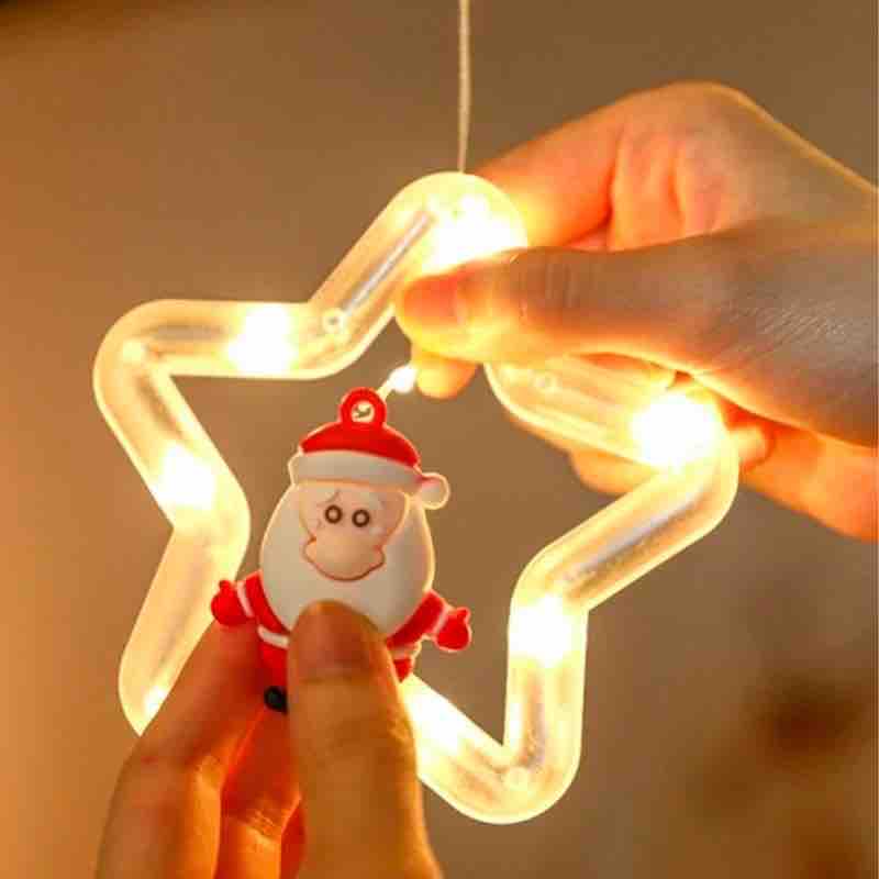 Cascada de luces navideñas