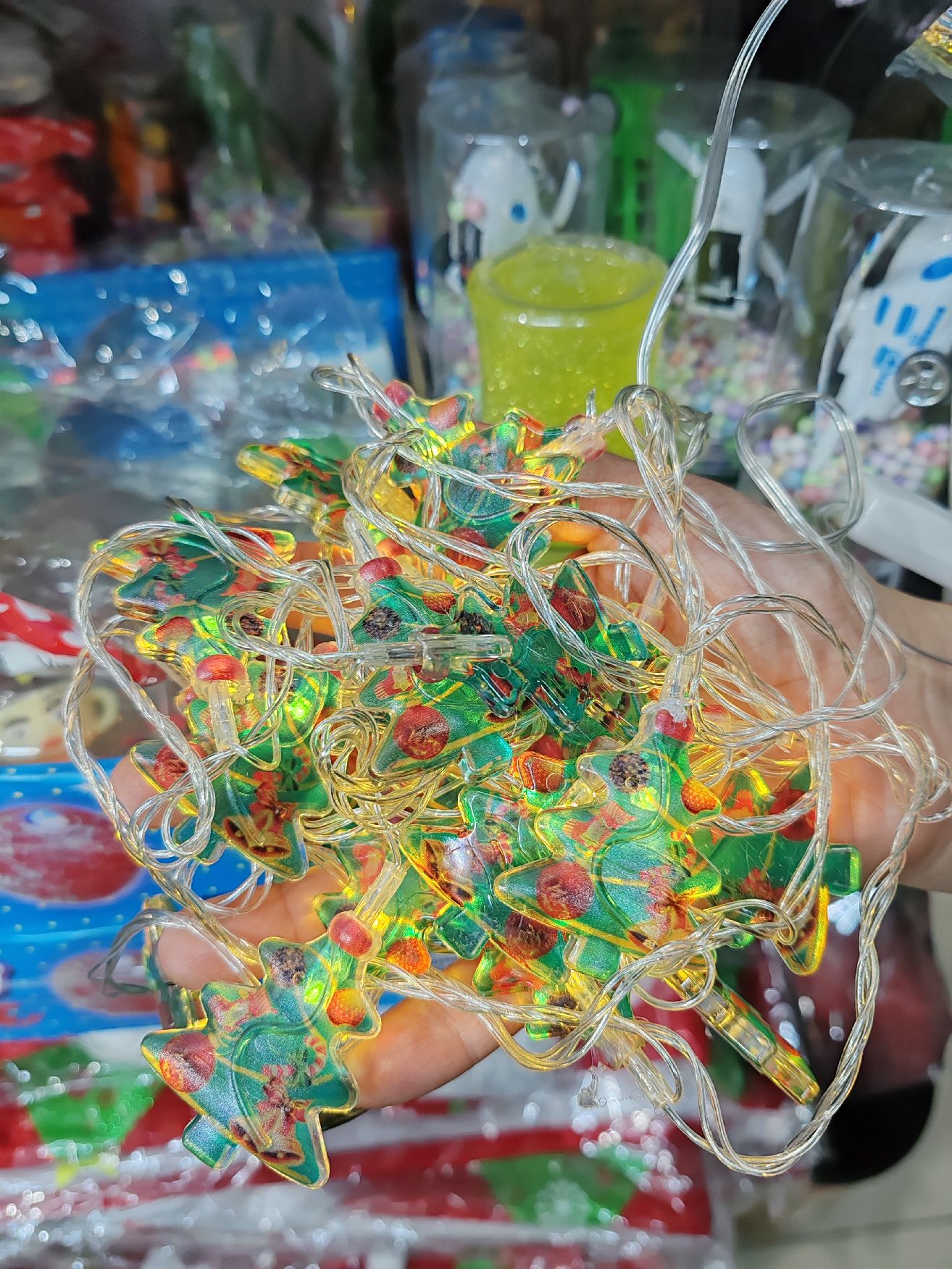 Luces navidad árbol /nieve