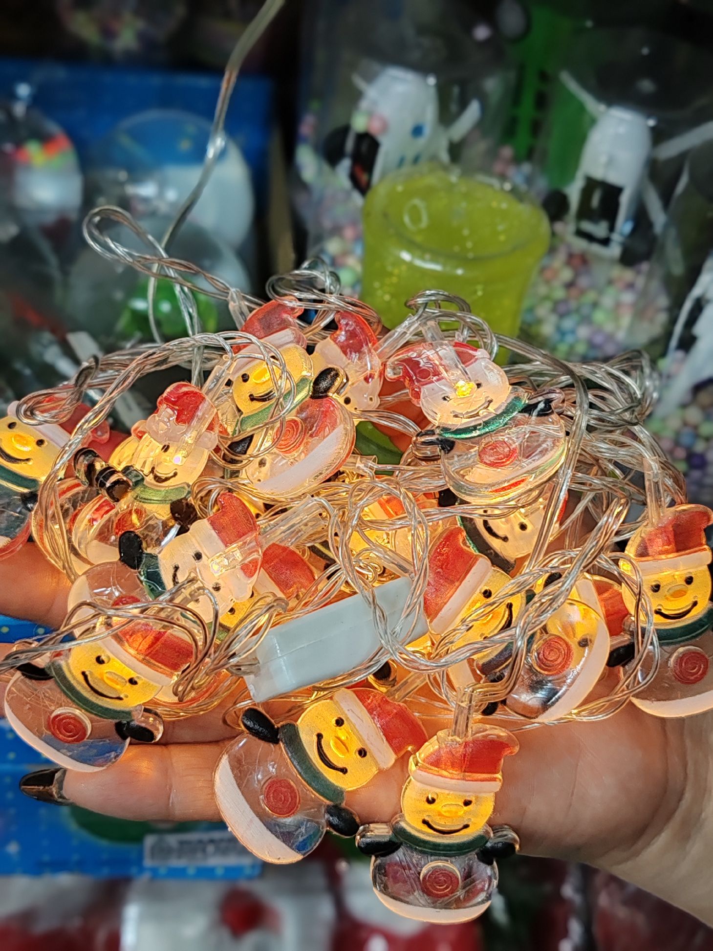 Luces navidad árbol /nieve