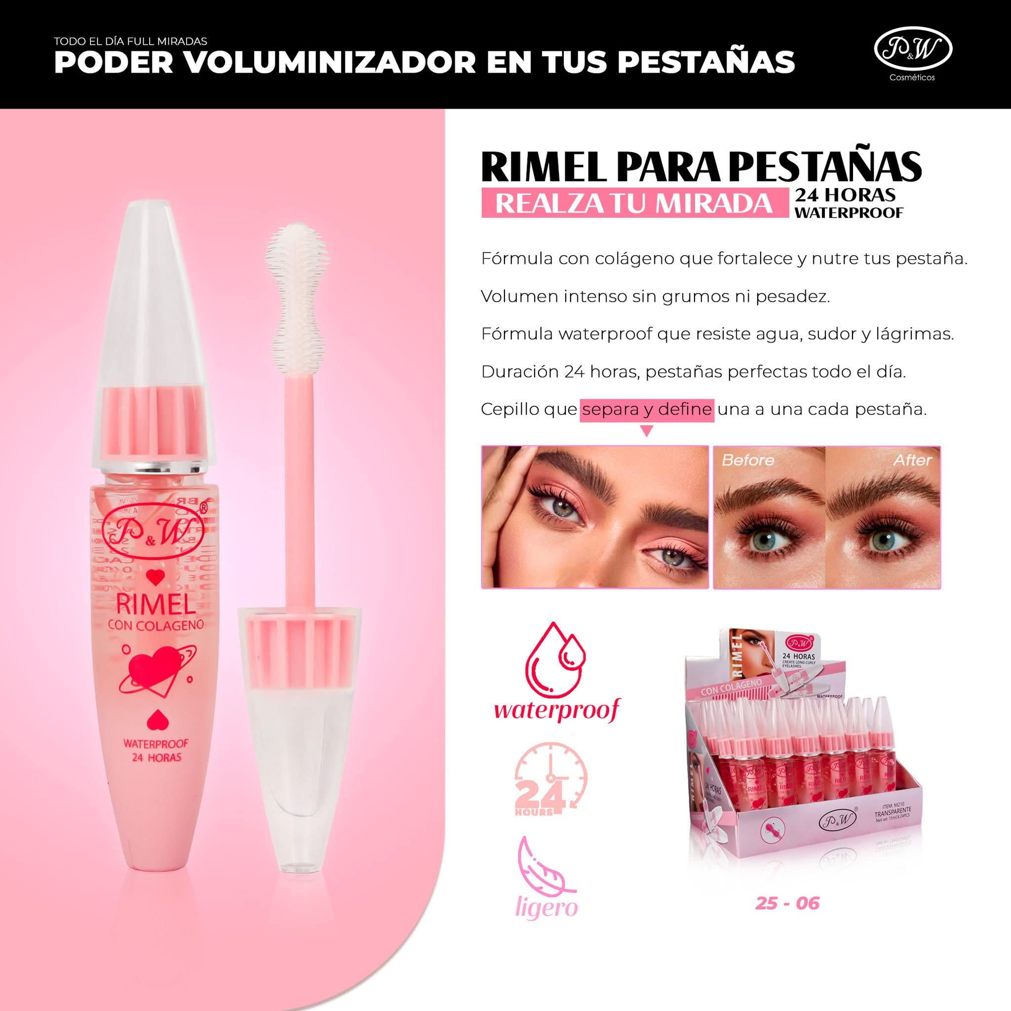 RIMEL TRANSPARENTE PARA PESTAÑAS