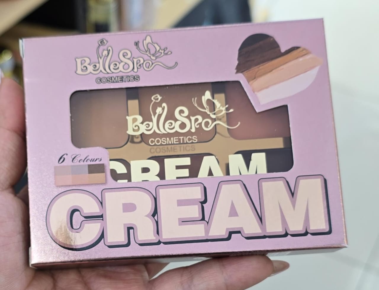 PALETA DE CORRECTORES Y CONTORNOS EN CREMA bellespa