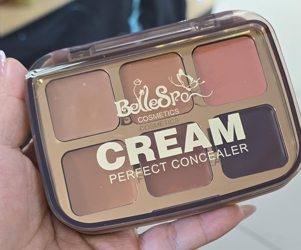 PALETA DE CORRECTORES Y CONTORNOS EN CREMA bellespa